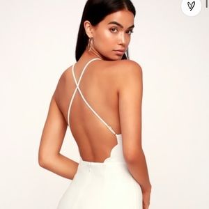 Hearts content white body con dress